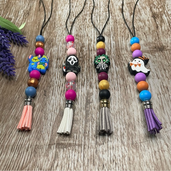 Handcrafted Car Charms Hanging Interior Home Decor Accessories Bead Artisan Gift - Picture 2 of 2